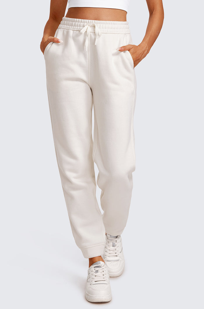 Cotton Fleece Lined Sweatpants 28"