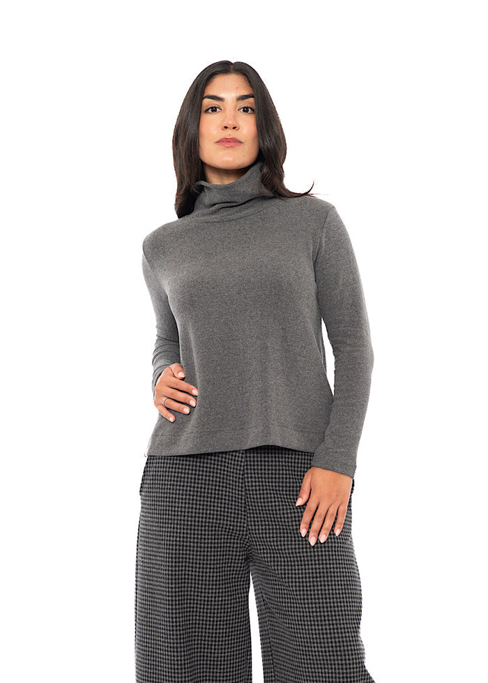 COTTON-FLEECE LYDIA PULLOVER