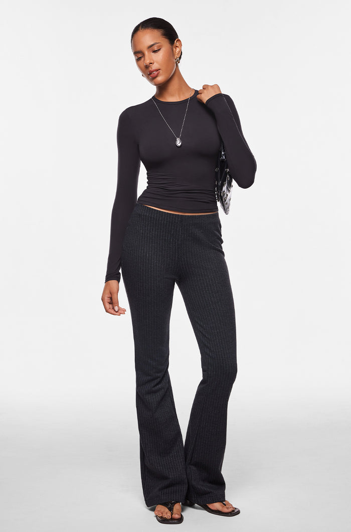 Crew Neck Long Sleeve Double Lined Shirts