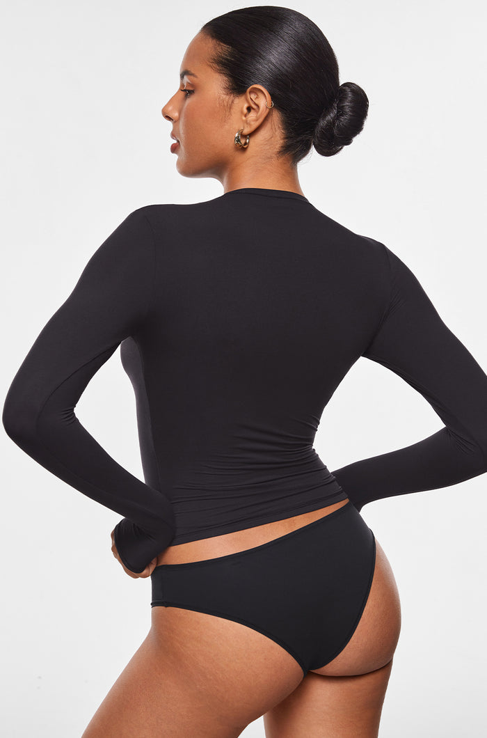 Crew Neck Long Sleeve Double Lined Shirts