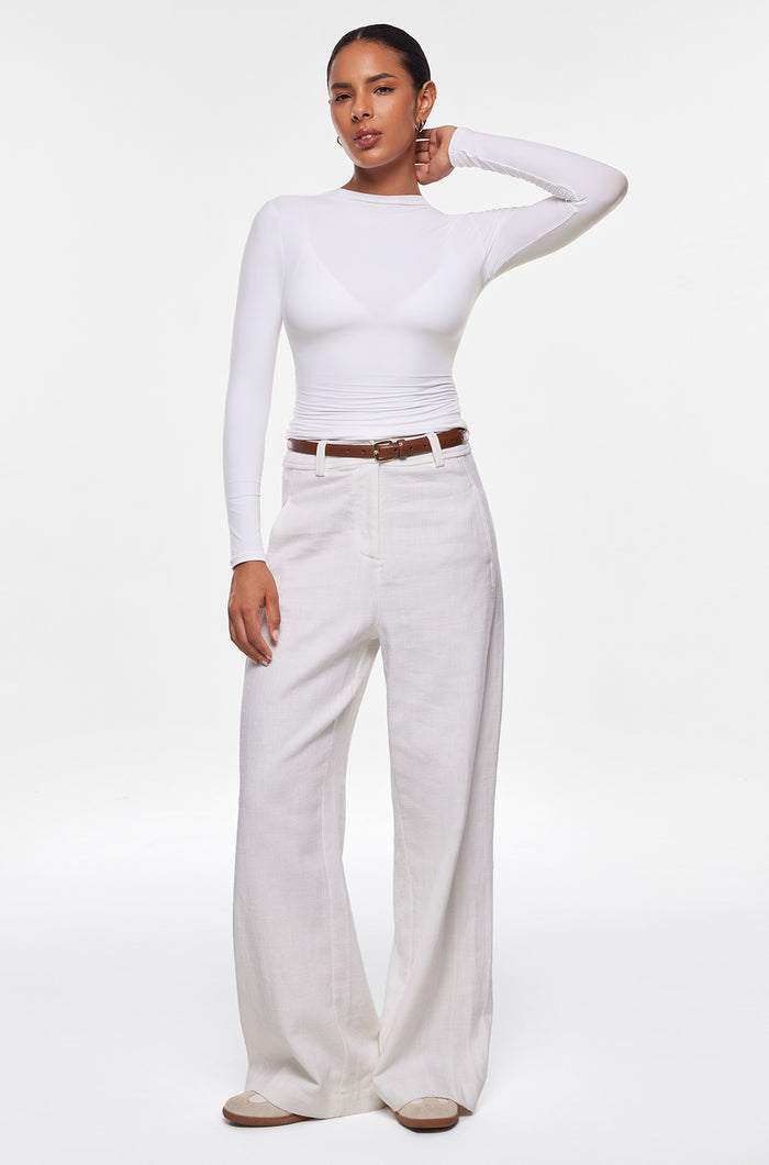 Crew Neck Long Sleeve Double Lined Shirts