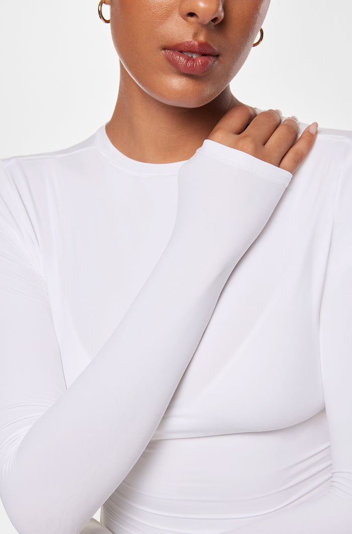Crew Neck Long Sleeve Double Lined Shirts