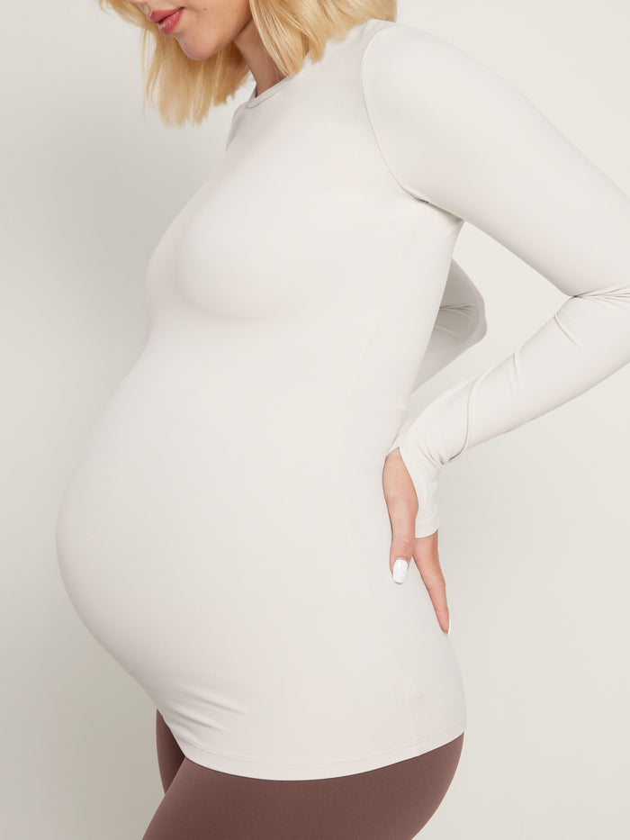 Crewneck Maternity Long Sleeve Shirts