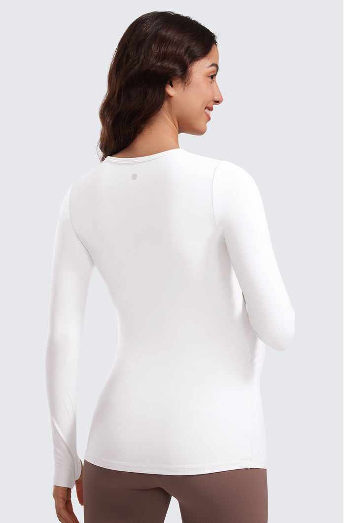 Crewneck Maternity Long Sleeve Shirts