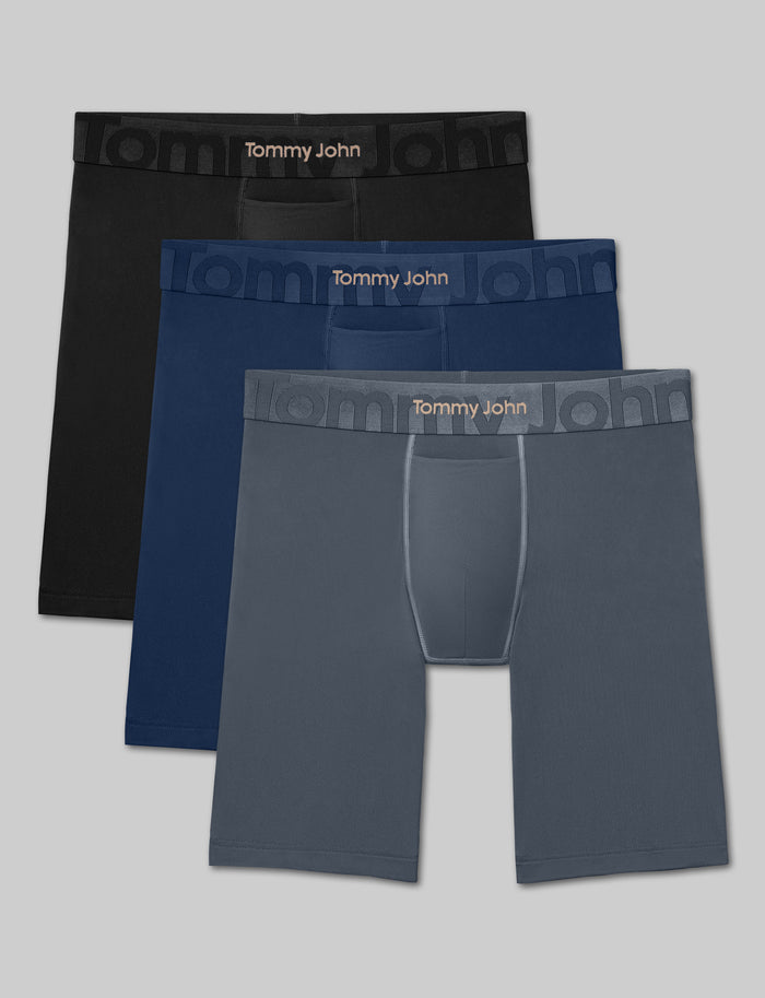 Customized Flex Boxer Brief 8" (3-Pack)::Black/Dress Blues/Turbulence
