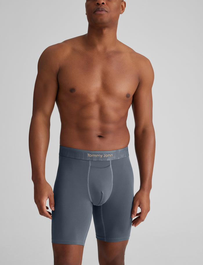 Customized Flex Boxer Brief 8" (6-Pack)::Black/Dress Blues/Turbulence