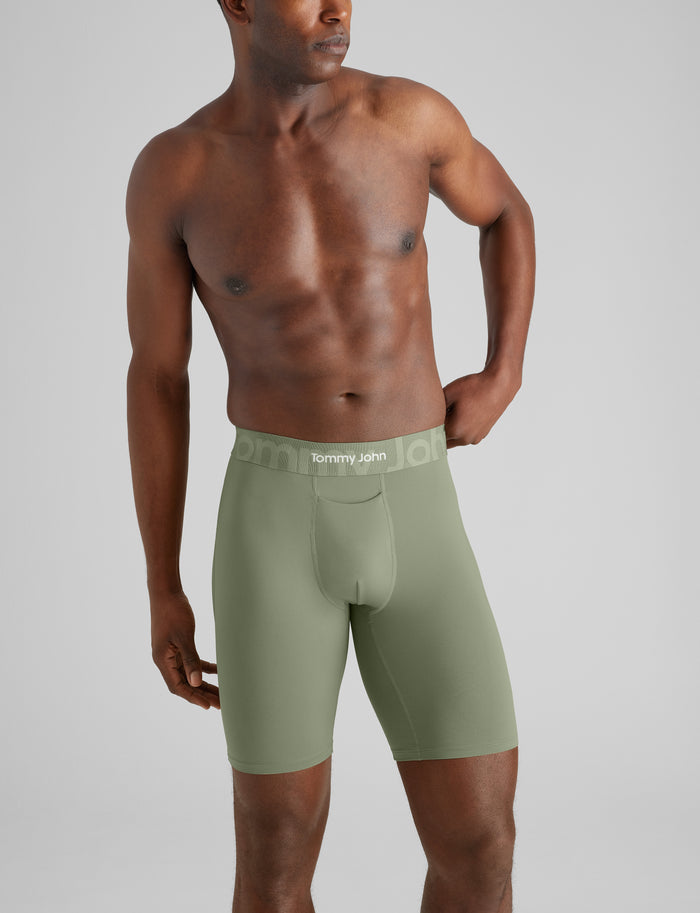 Customized Flex Boxer Brief 8" (6-Pack)::Dress Blues/Colony Blue/Oil Green