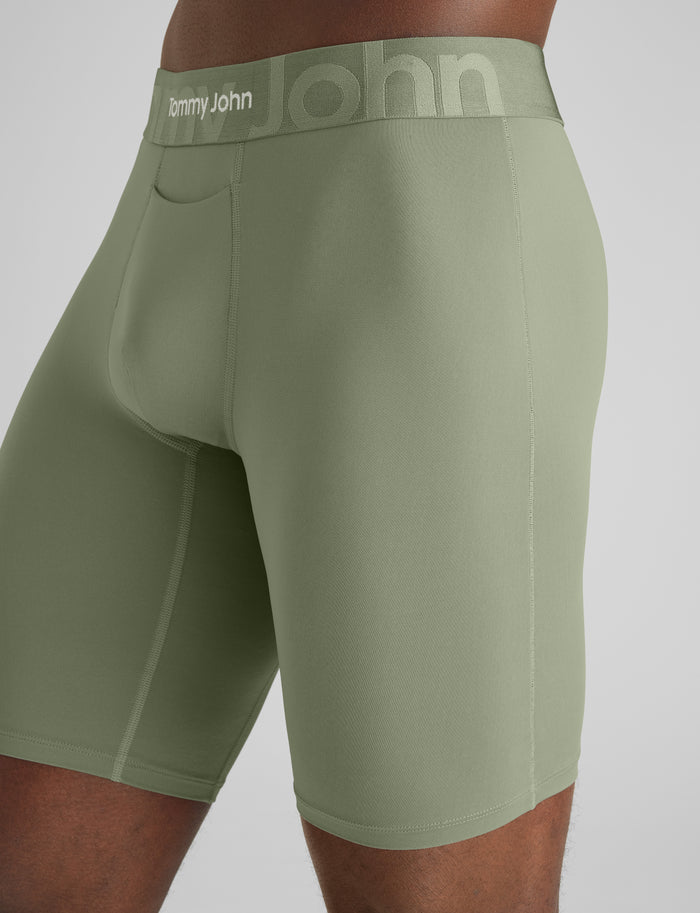 Customized Flex Boxer Brief 8"::Oil Green