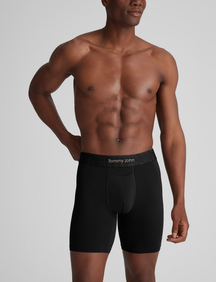 Customized Flex Mid-Length Boxer Brief 6" (6-Pack)::Black/Dress Blues/Turbulence