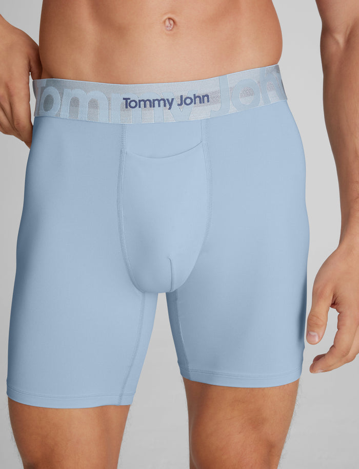 Customized Flex Mid-Length Boxer Brief 6"::Skyway