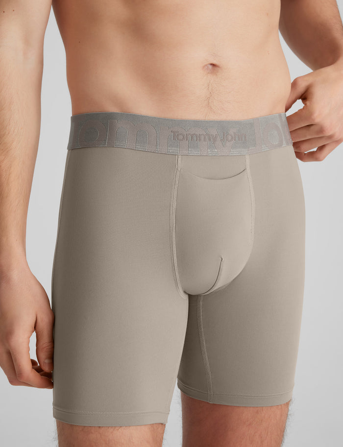 Customized Flex Mid-Length Boxer Brief 6"::Cinder