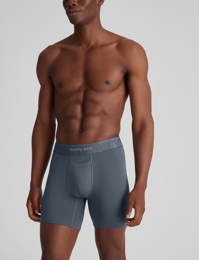 Customized Flex Mid-Length Boxer Brief 6"::Turbulence