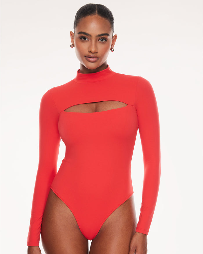 Cut Out Long Sleeve Bodysuit