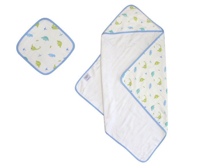 Dinosaur Hooded Towel Set