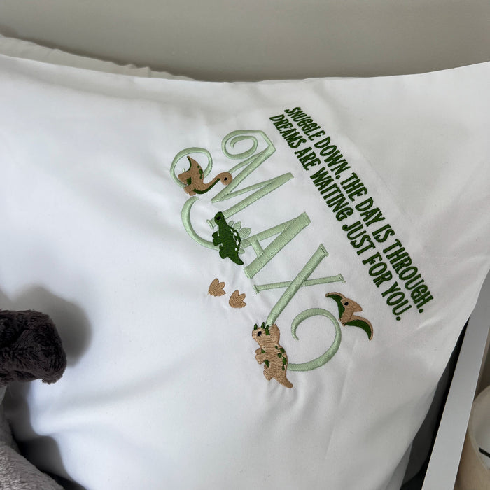 Dinosaur Pillow Case