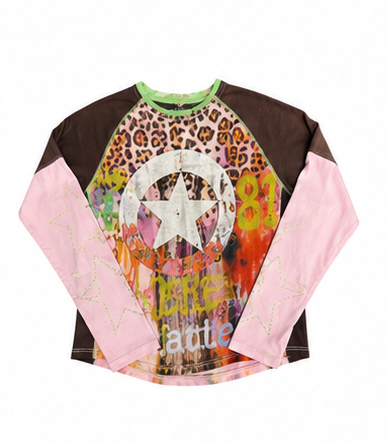 Disrupting Nirvana Cheetah Print Longsleeve