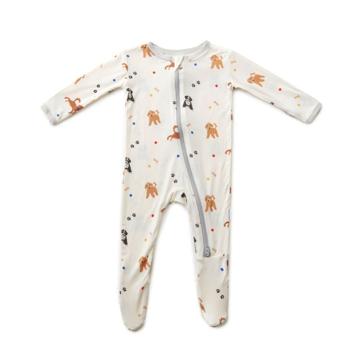 Dogs Zippered Footie