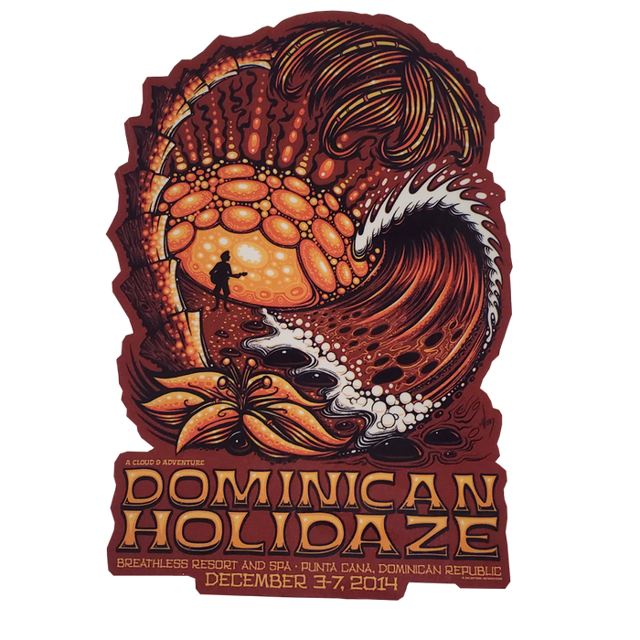 Dominican Holidaze 2014 Sticker (Shipping Included)