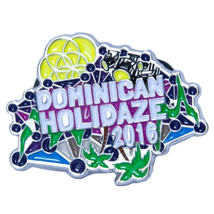 Dominican Holidaze 2016 Geometric Lights Pin