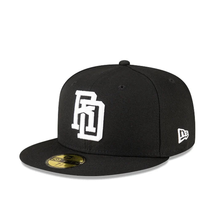Dominican Republic World Baseball Classic 59FIFTY Fitted 'Black White'
