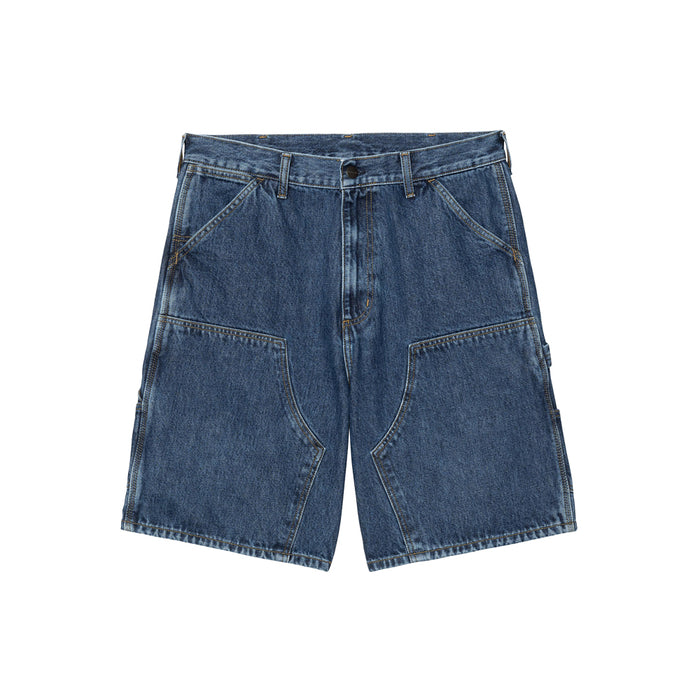 Double Knee Short 'Blue (Stone Washed)'