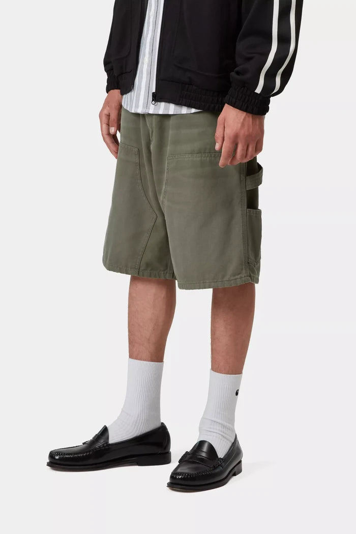 Double Knee Short 'Leaf (Stone Canvas)'