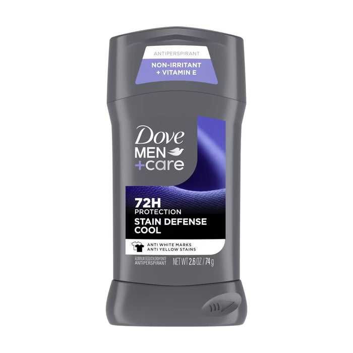 Dove - Men + Care, Stain Defense, 48H Antiperspirant, Cool - 2.6 Oz - 12 Pack