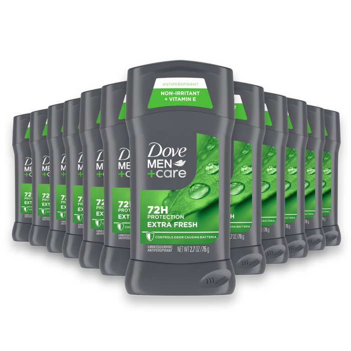 Dove - Men+Care Extra Fresh Antiperspirant Deodorant Stick, 2.6 oz - 12 Pack