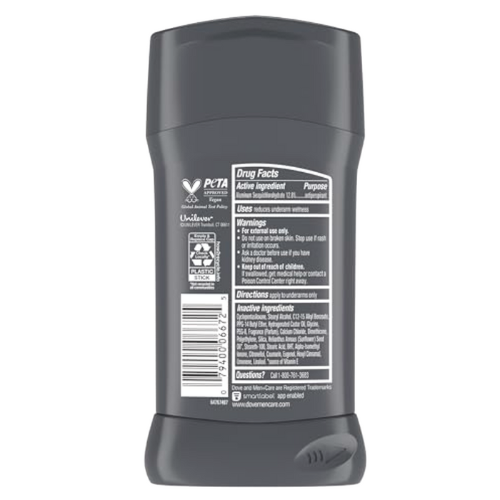 Dove - Men+Care Extra Fresh Antiperspirant Deodorant Stick, 2.6 oz - 12 Pack