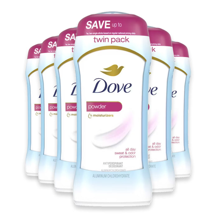Dove Invisible Solid Powder 1.6 oz - 2 Ct - 6 Pack