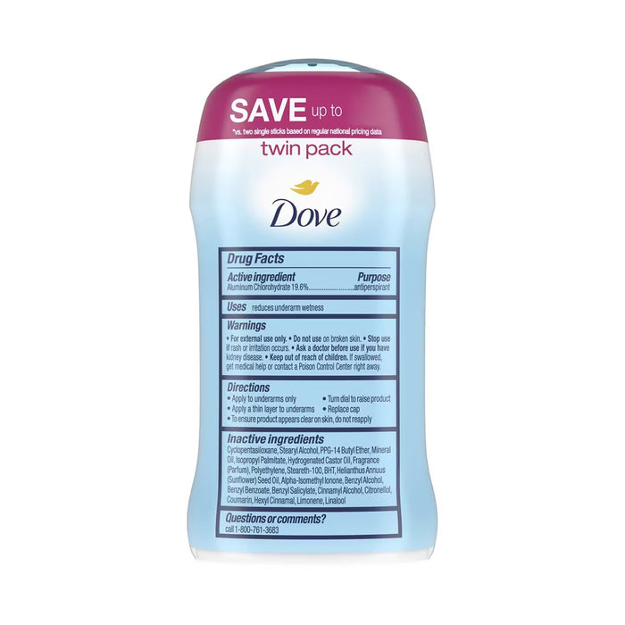 Dove Invisible Solid Powder 1.6 oz - 2 Ct - 6 Pack