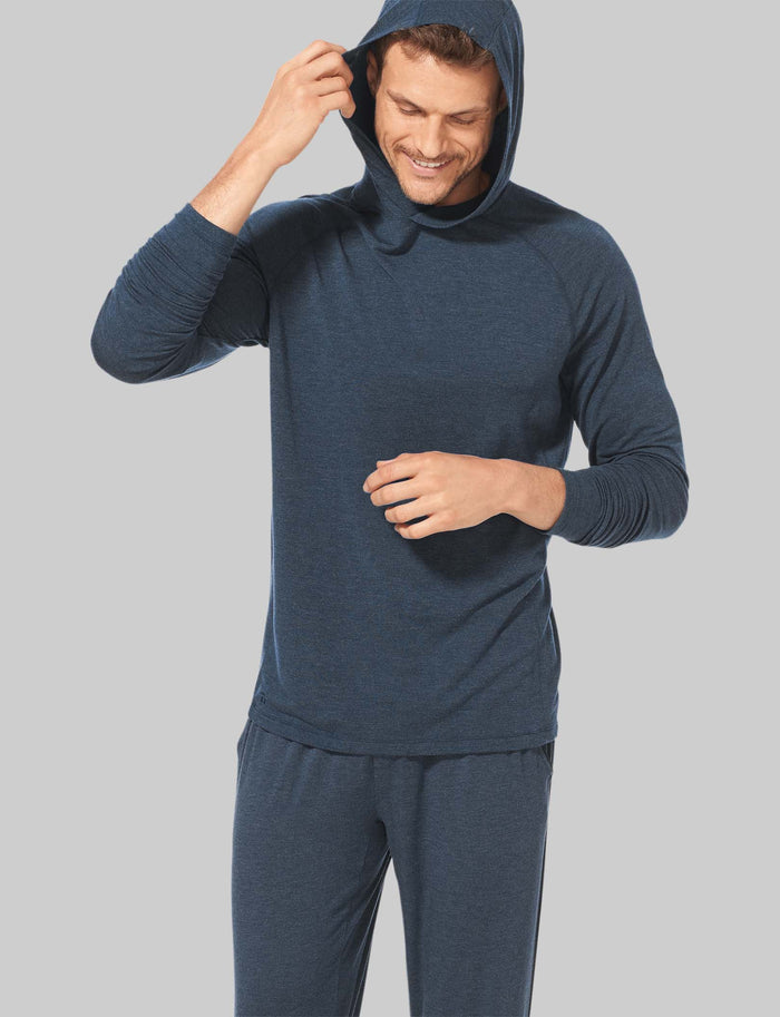 Downtime Hoodie::Dress Blues Heather