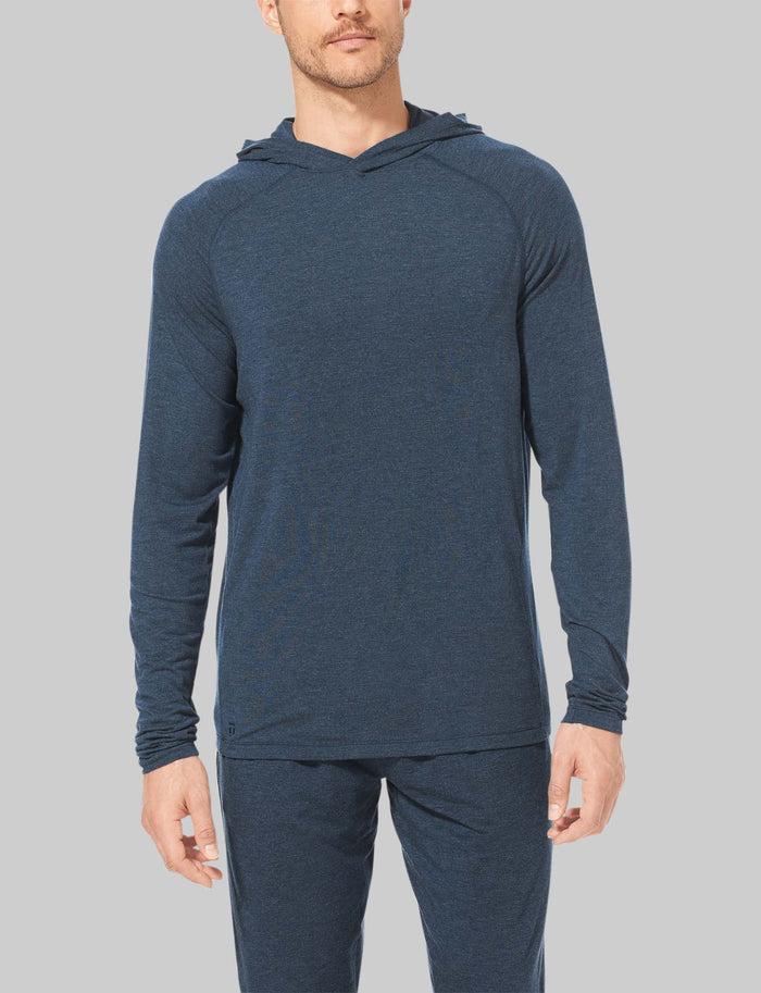 Downtime Hoodie::Dress Blues Heather