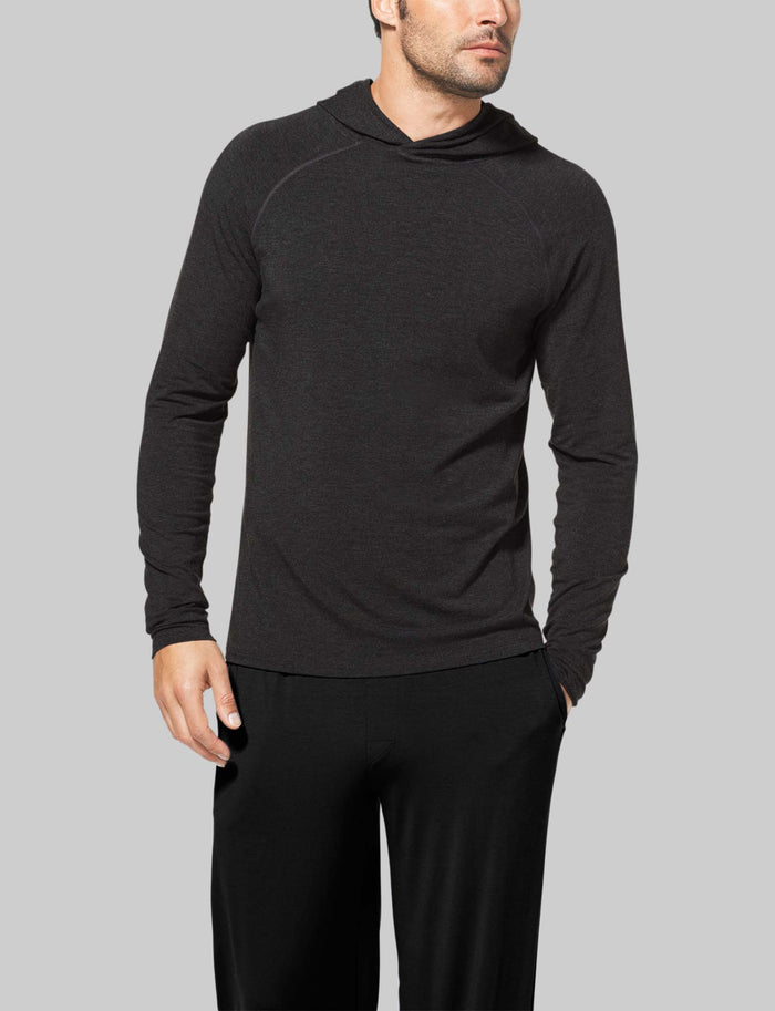 Downtime Hoodie::Charcoal Heather