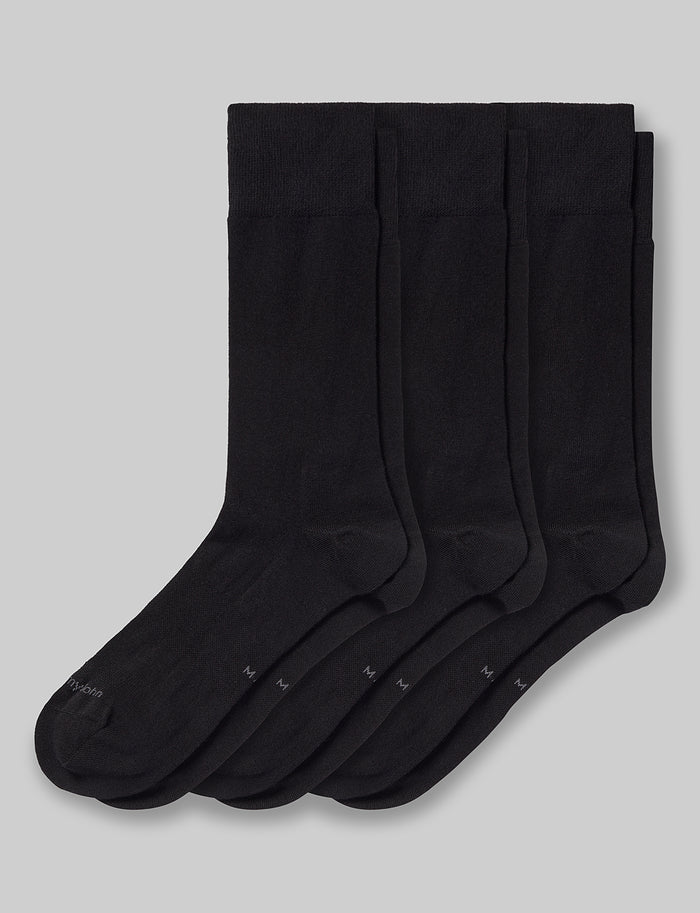 Dress Crew Sock (3-Pack)::Black