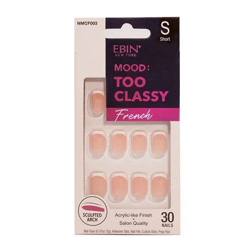 EBIN Mood Too Classy French Nail Tips
