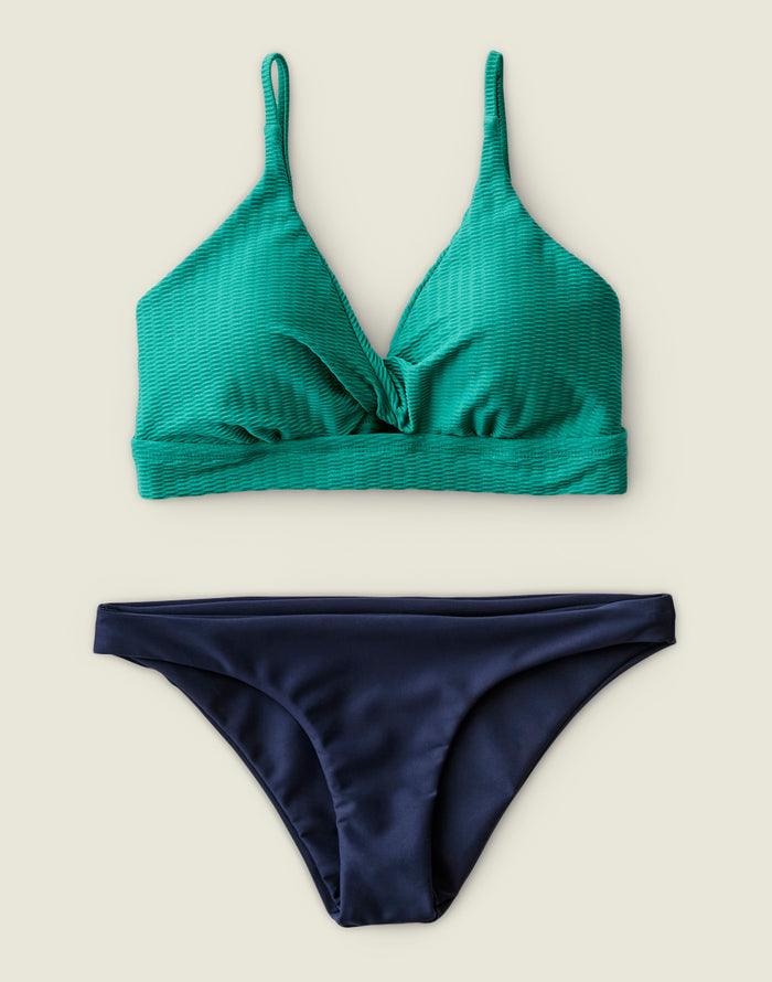 Elba Top: Jade Texture - FINAL SALE