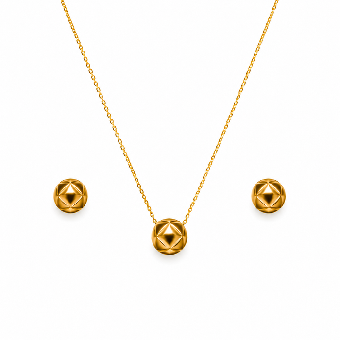 Elegant Geometric Pendant Jewelry Set