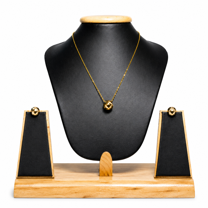 Elegant Geometric Pendant Jewelry Set