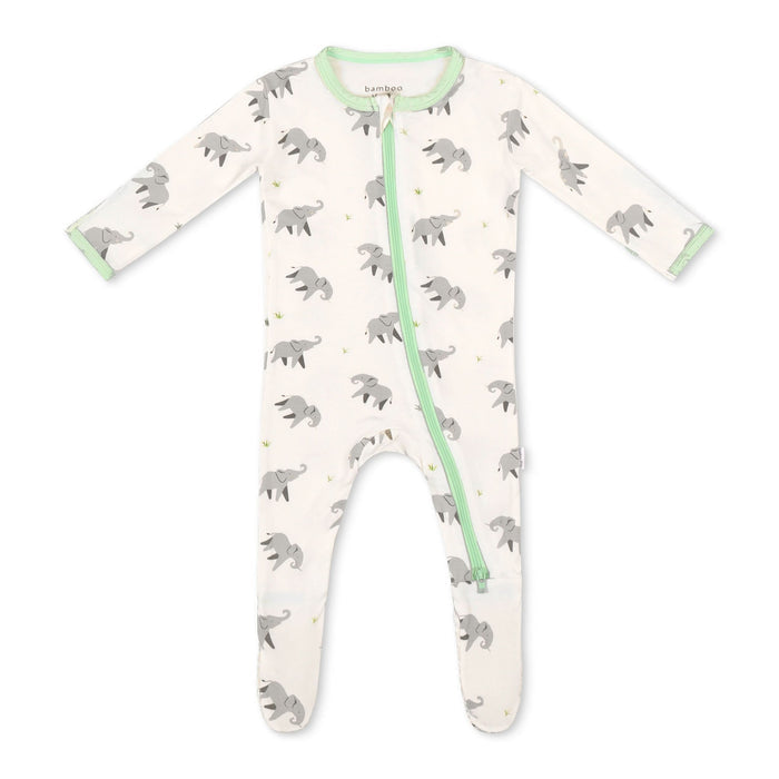 Elephant Zippered Footie