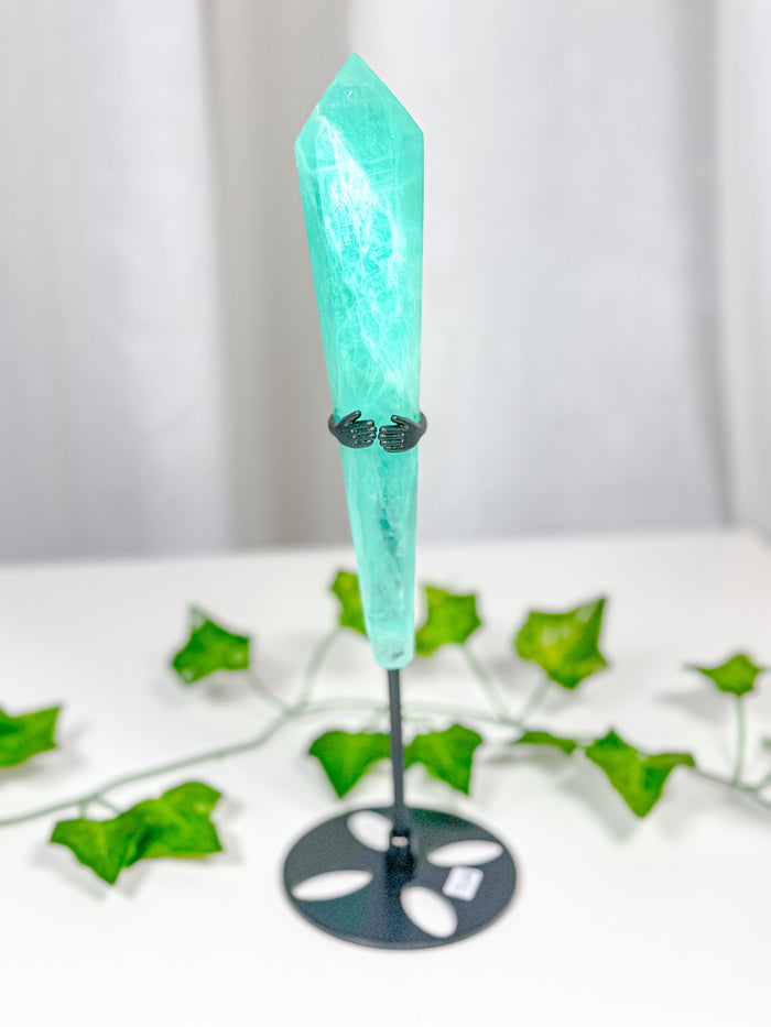 Emerald Fluorite Wand on Stand (82B)