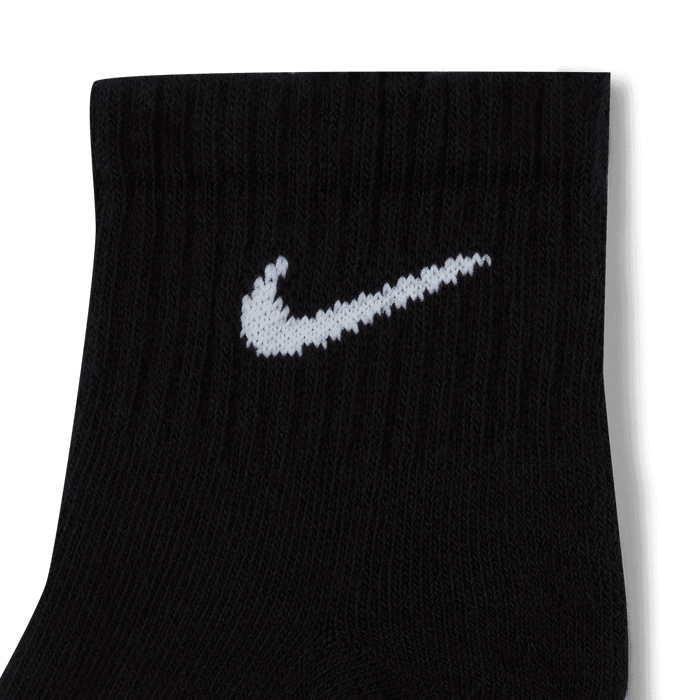 Everyday Cushioned Training Ankle Socks (3 Pairs) 'Black/White'