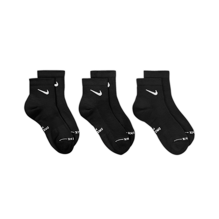Everyday Elevated Ankle Socks (3 Pairs) 'Black'