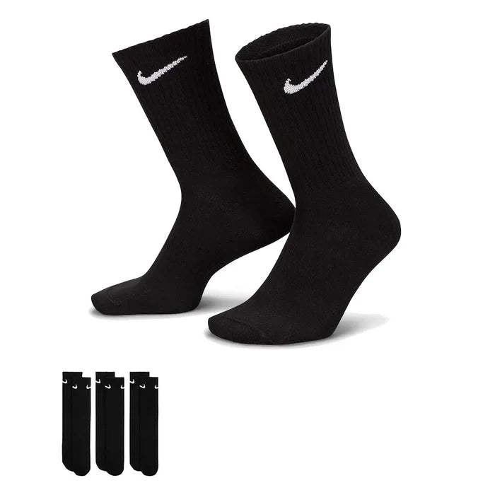 Everyday Lightweight Training Crew Socks (3 Pairs) 'Black'