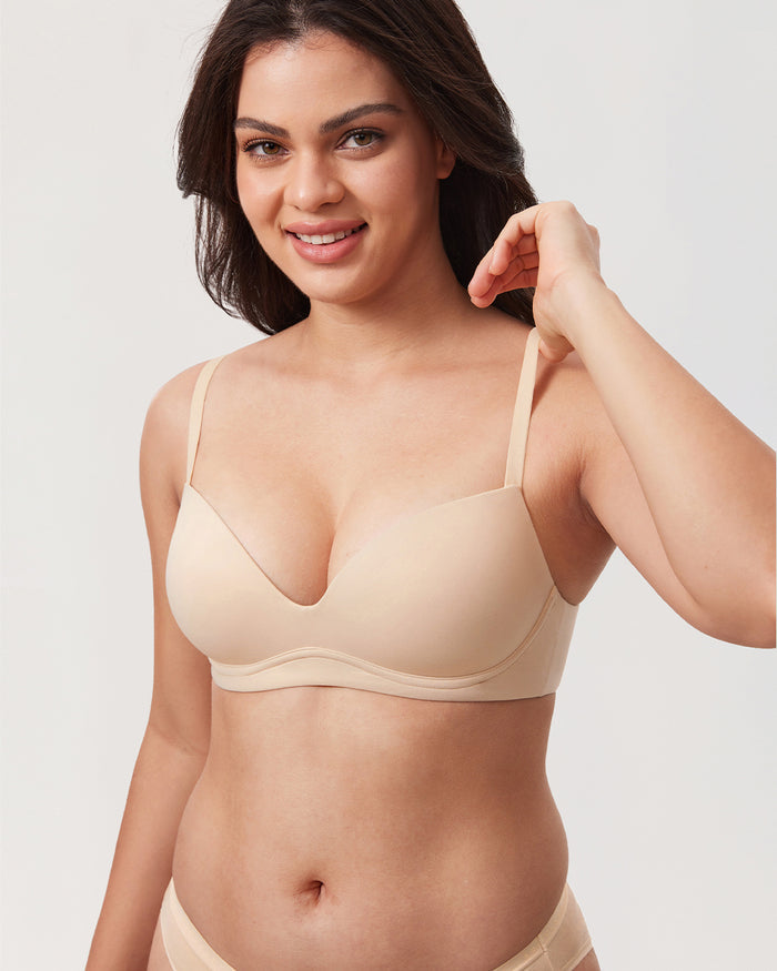 Women's Everyday Push Up Bra Beige