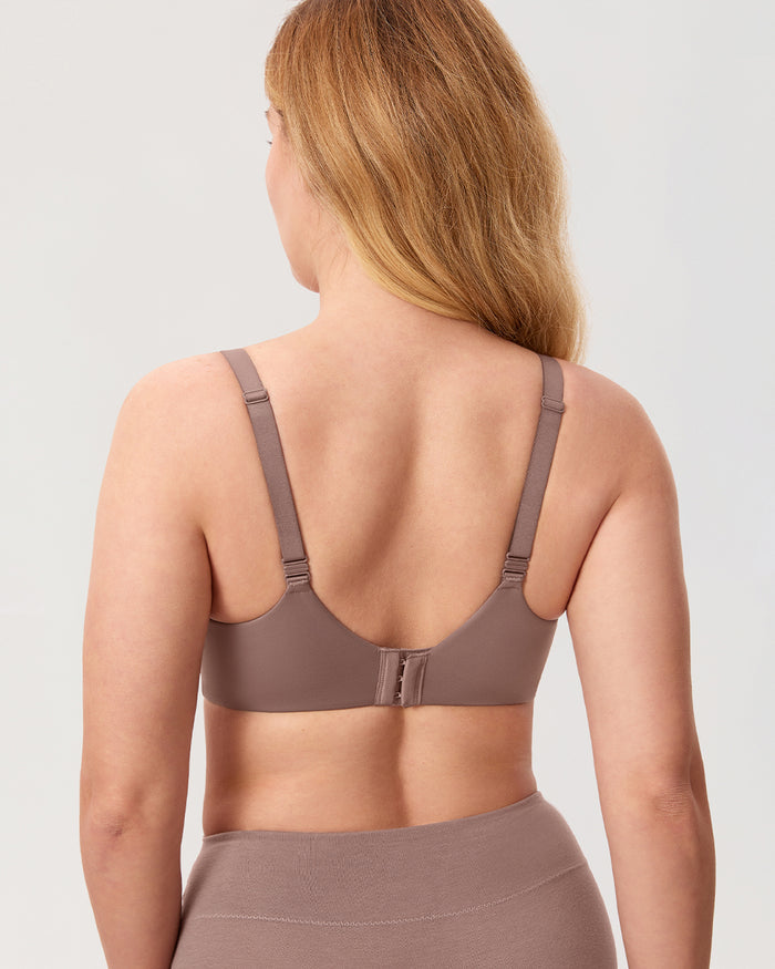 Women's Everyday Push Up Bra Brown Purple