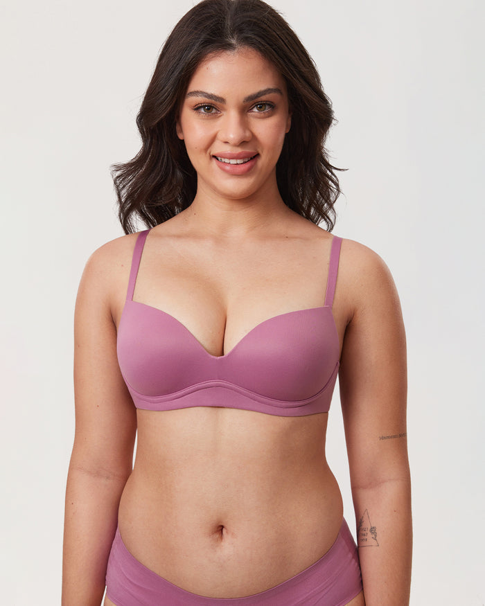 Women's Everyday Push Up Bra Smoke Rose