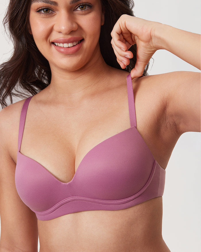 Women's Everyday Push Up Bra Smoke Rose