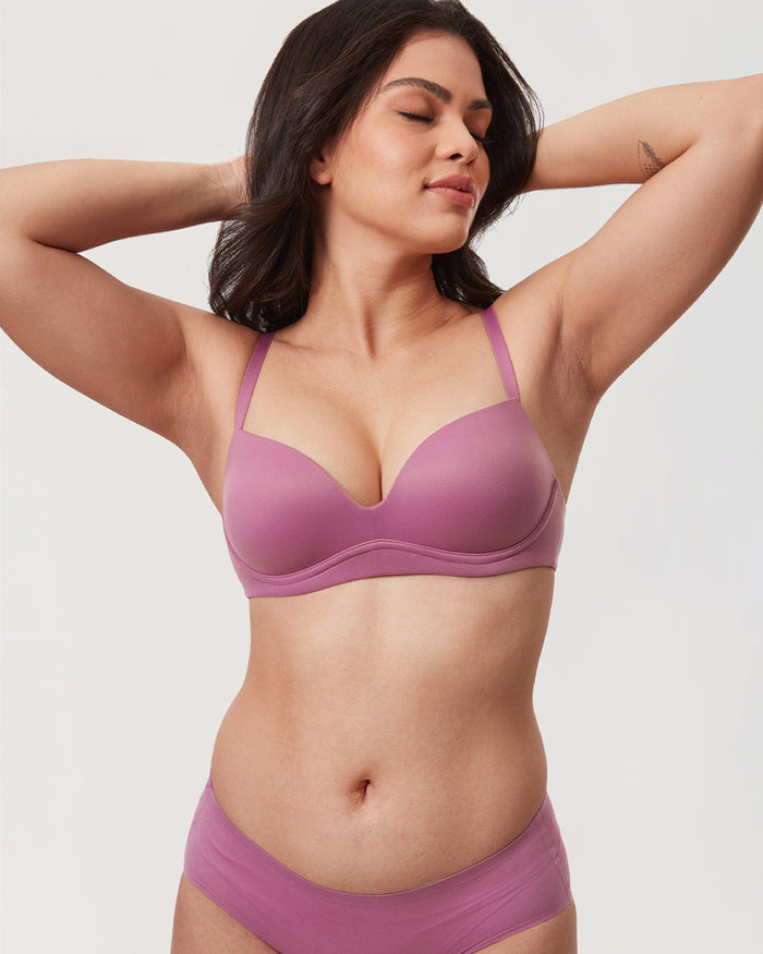 Women's Everyday Push Up Bra Smoke Rose