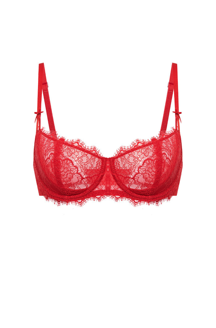 Eyelash Lace Balconette Bra